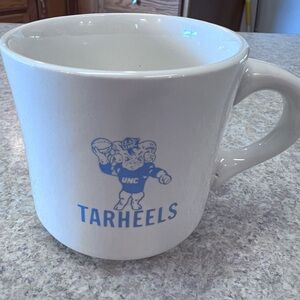 UNC Tar Heels White Mug Vintage